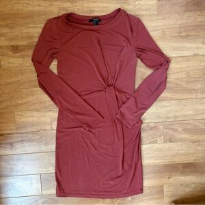 Forever 21 Rust Long Sleeve Dress